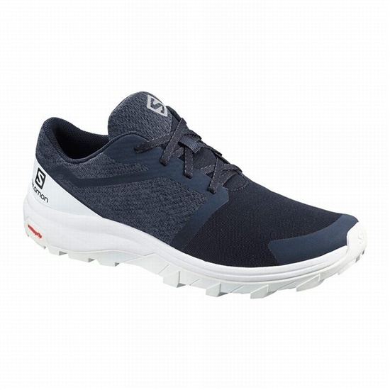 Salomon Outbound Men's Hiking Shoes Navy / White | SOFKQY-140