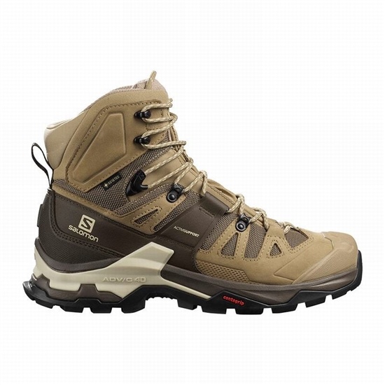 Salomon Quest 4 Gore-tex Men's Hiking Boots Brown | CHWVDN-130