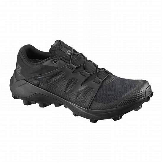 Salomon Wildcross Gtx Men's Trail Running Shoes Black | QUDFHV-928