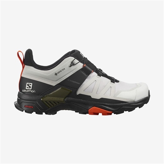 Salomon X Ultra 4 Gore-tex Men's Hiking Shoes White | VZYUHQ-762