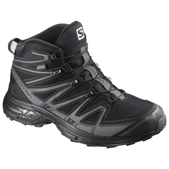 Salomon X-chase Mid Gtx Men's Hiking Shoes Black | XTYWKM-580